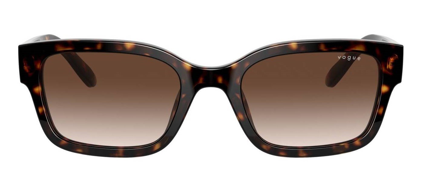 Crystal Tan & Brown Gradient Rectangle Sunglasses | Zumiez